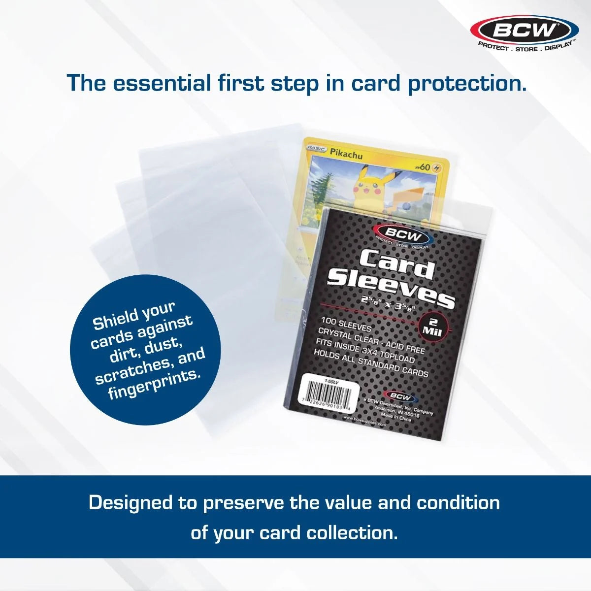 BCW Standard Card Sleeves - 500 Pack