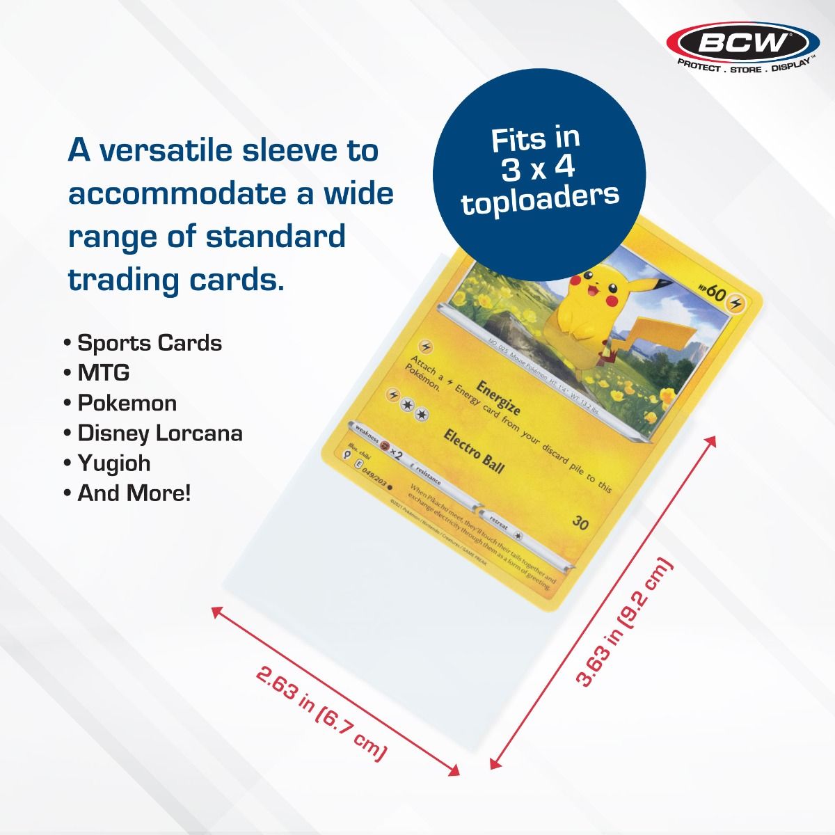 BCW Standard Card Sleeves - 1000 Pack