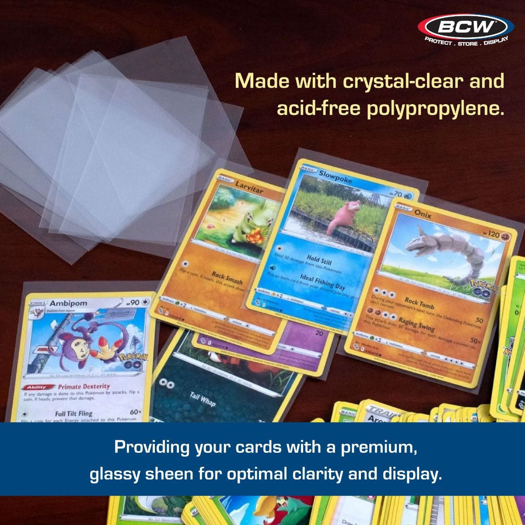 BCW Standard Card Sleeves - 500 Pack