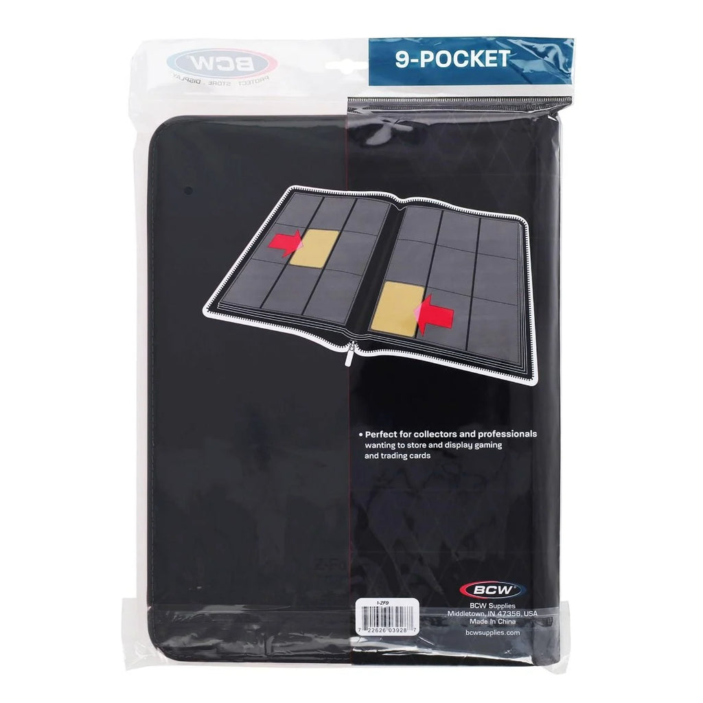 BCW Z-Folio 9-Pocket Album - Black