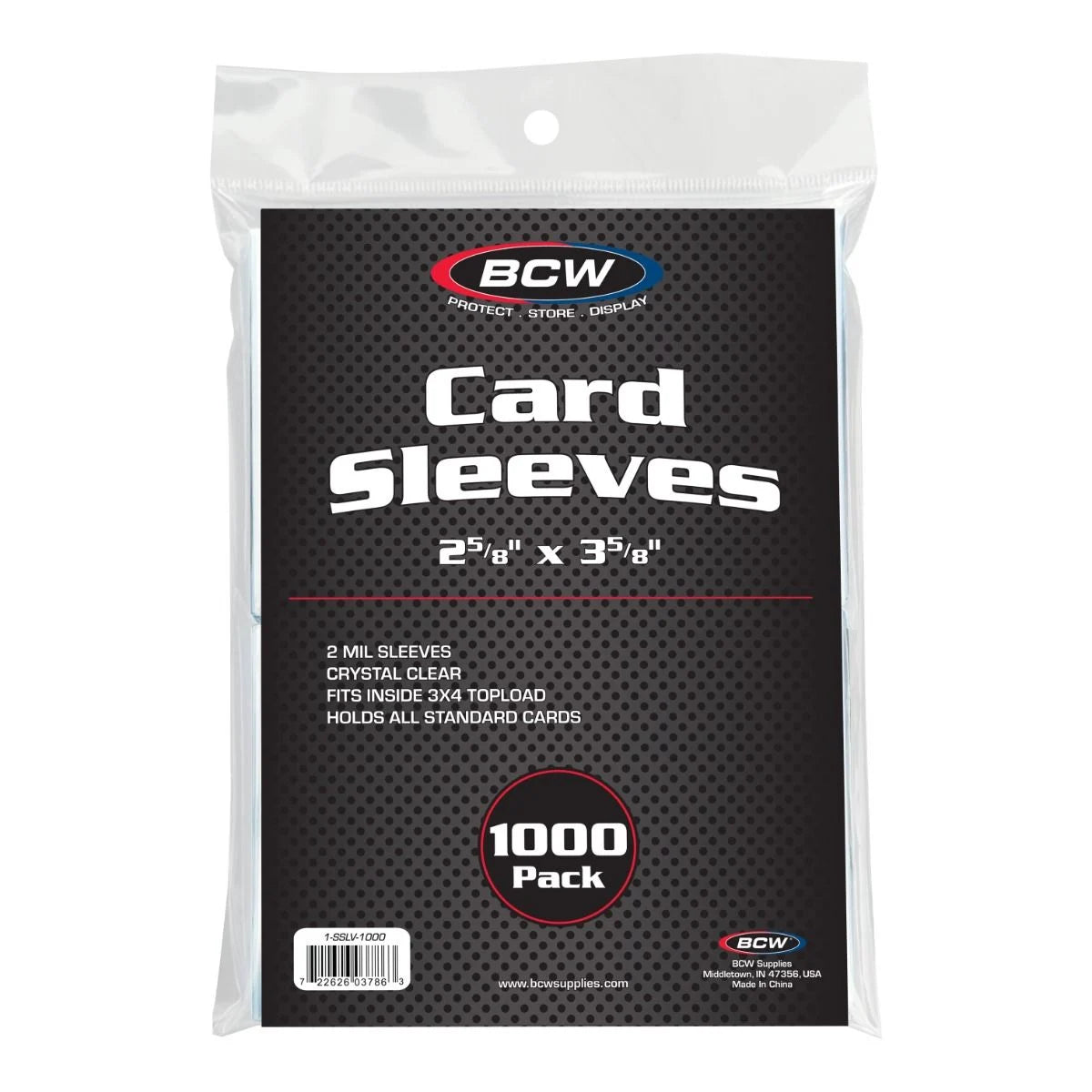 BCW Standard Card Sleeves - 1000 Pack