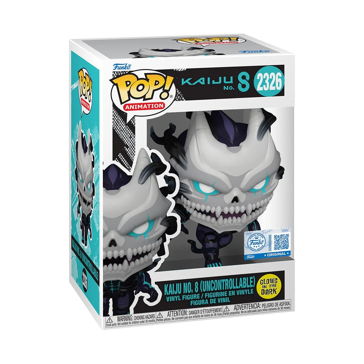 Kaiju No. 8 (Uncontrollable) Glow-in-the-Dark Funko Pop! Vinyl Figure #2326 - Exclusive